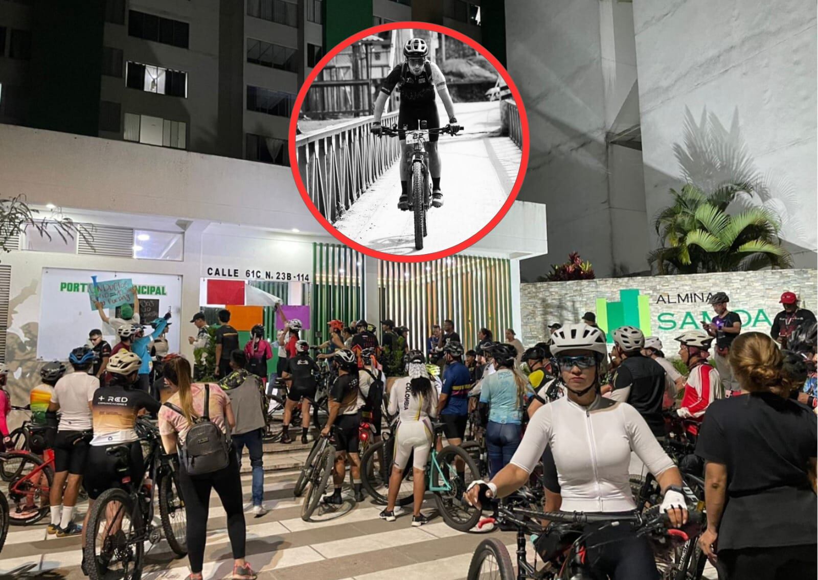 Plantón exigiendo justicia en Ibagué