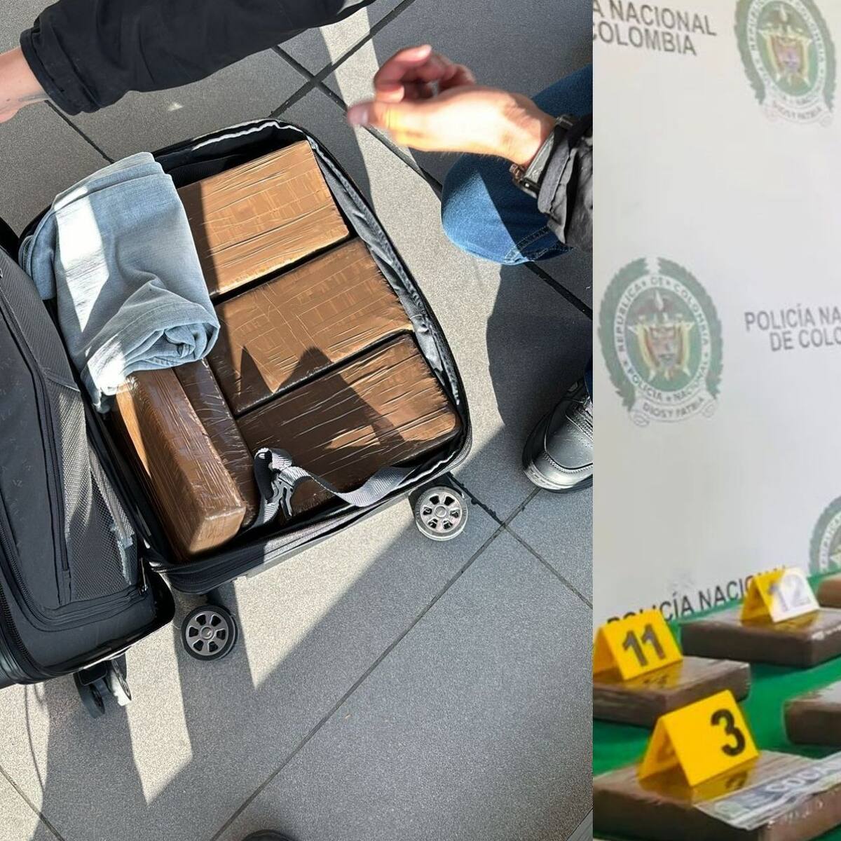 Encuentran 16 panelas de cocaína en el Aeropuerto El Dorado: el destino final era España