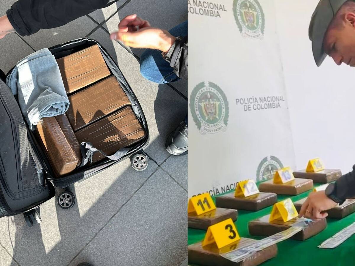 Encuentran 16 panelas de cocaína en el Aeropuerto El Dorado: el destino final era España