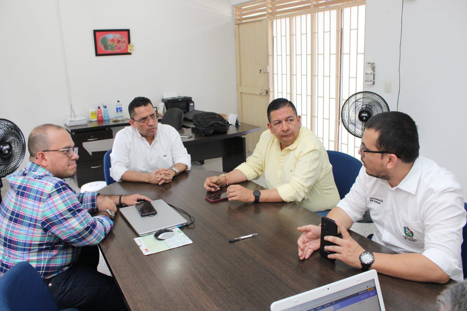 Reunión de seguimiento al hospital Reina Sofia de Lérida, Tolima