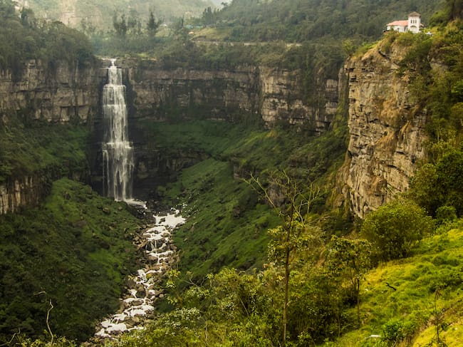 Imagen referencia cascada - Salto del Tequendama en Cundinamarca - Foto vía GettyImages
