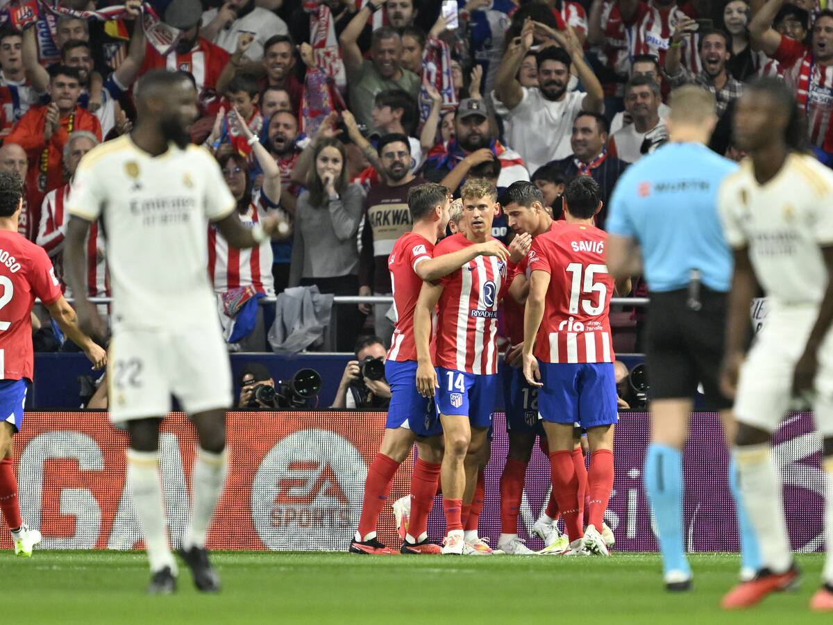 Real Madrid perdió el invicto y la punta del campeonato en el derbi frente al Atlético
