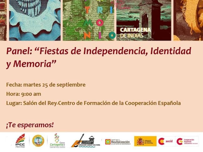 Panel &quot;Fiestas de Independencia, Patrimonio y Memoria&quot; en Cartagena
