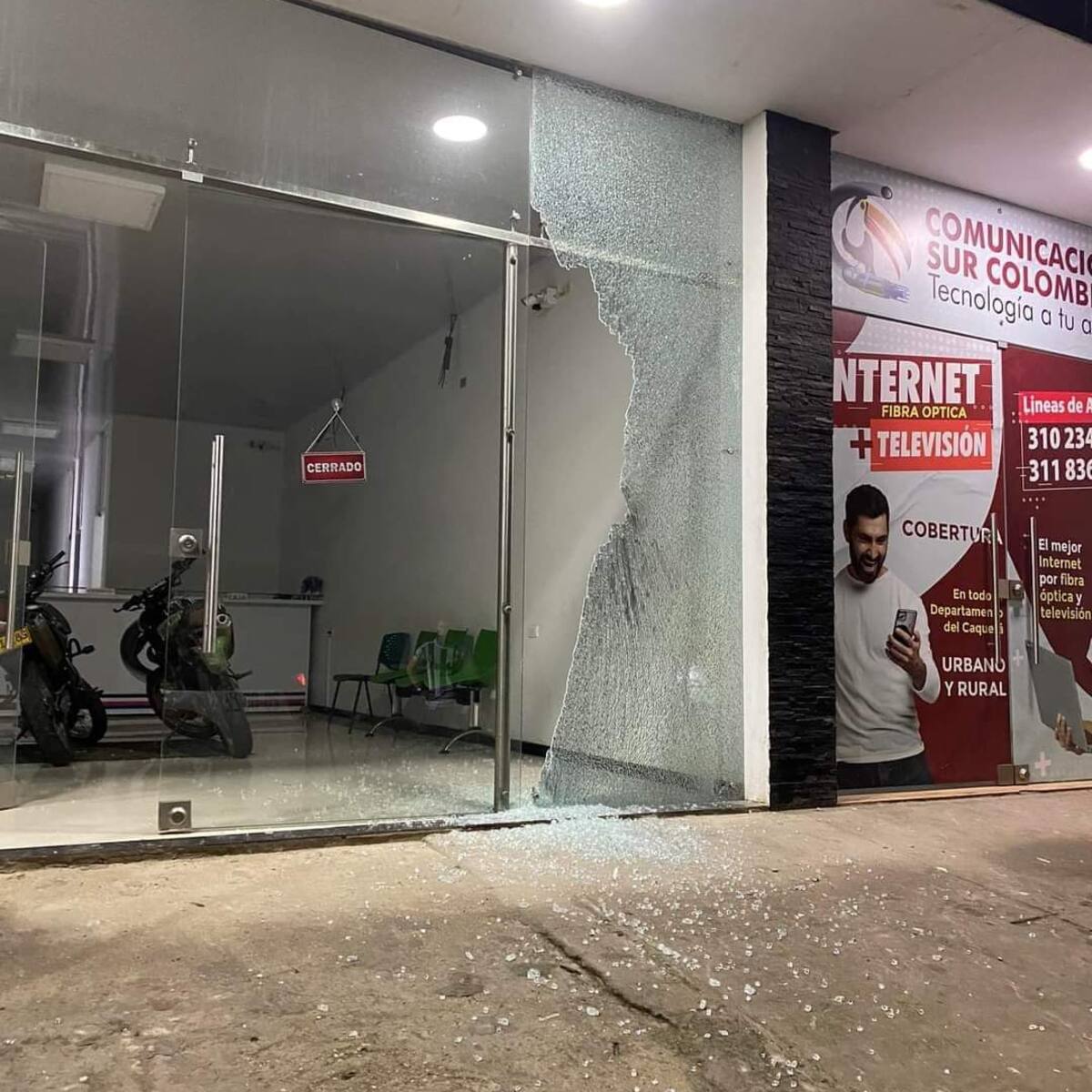 En San Vicente del Caguán Caquetá vandalizan local comercial