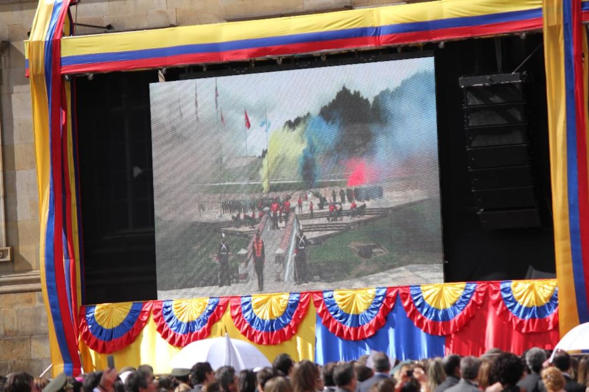 Ceremonia de la posesión del presidnete Santos
