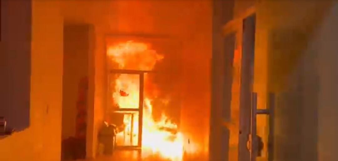 Queman biblioteca en donde se lleva a cabo el escrutinio en La Guajira / Redes Sociales