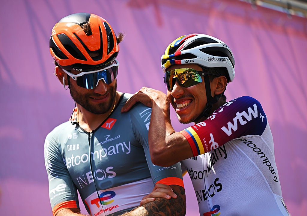 Filippo Ganna y Egan Bernal / Getty Images