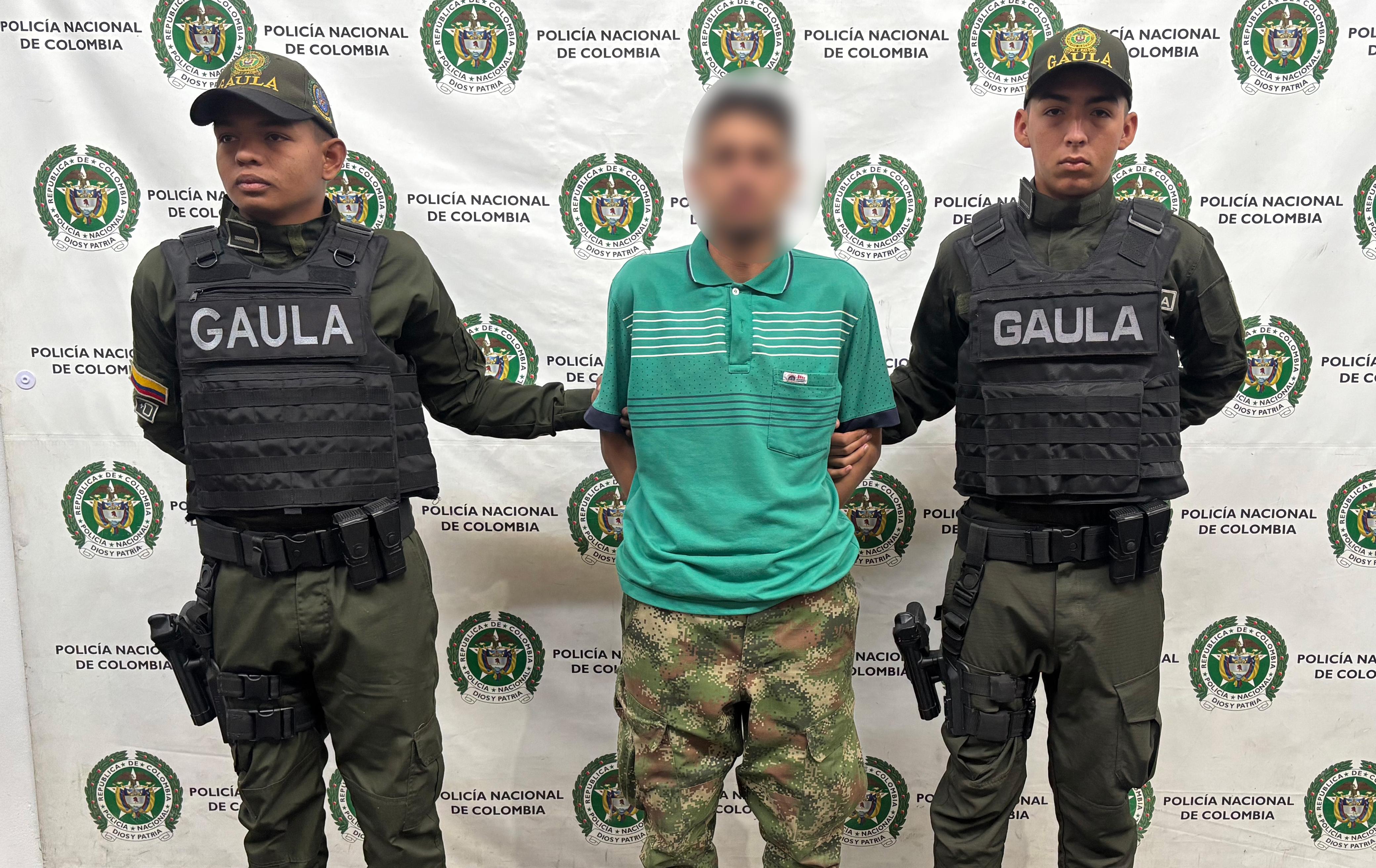 Capturado alias Peletas por secuestrar a conductores repartidores de alimentos y robar mercancía- foto Policía Metropolitana