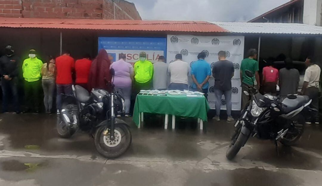 Integrantes del grupo delincuencial conocido como Changonazo II