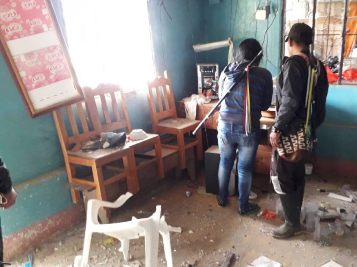 Ataque con explosivo a resguardo indígena en el Huila