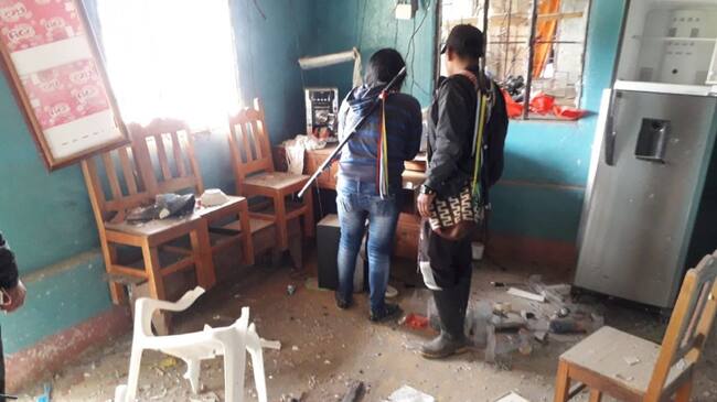 Ataque con explosivo a resguardo indígena en el Huila.