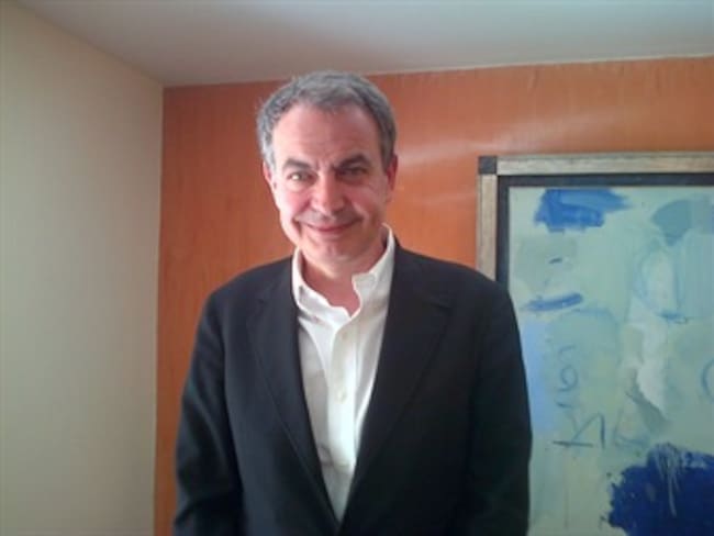 Rodríguez Zapatero y Santos hablaron del proceso de paz y de inversión económica