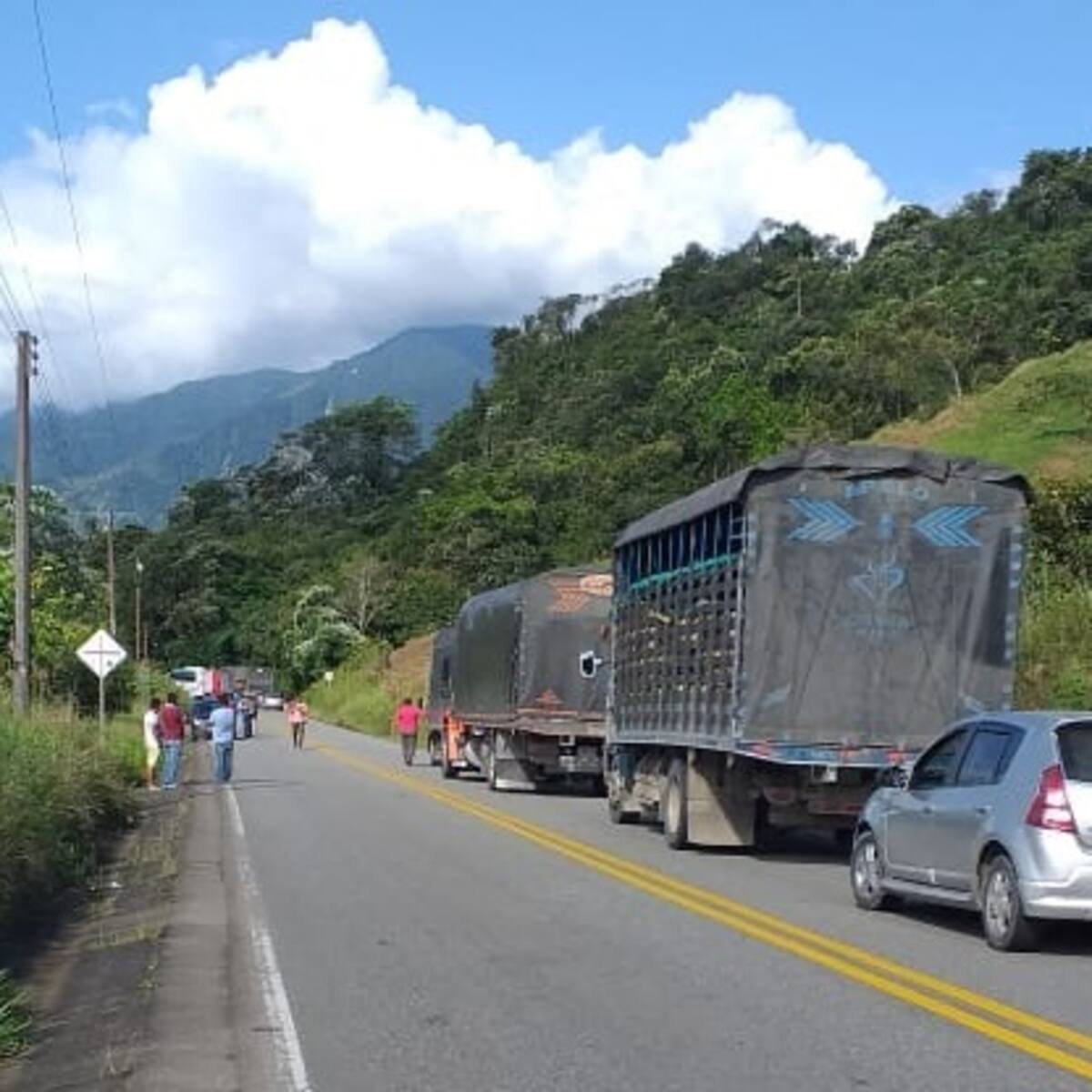 Vía Pitalito – Mocoa afectada por tránsito de vehículos procedentes del Cauca