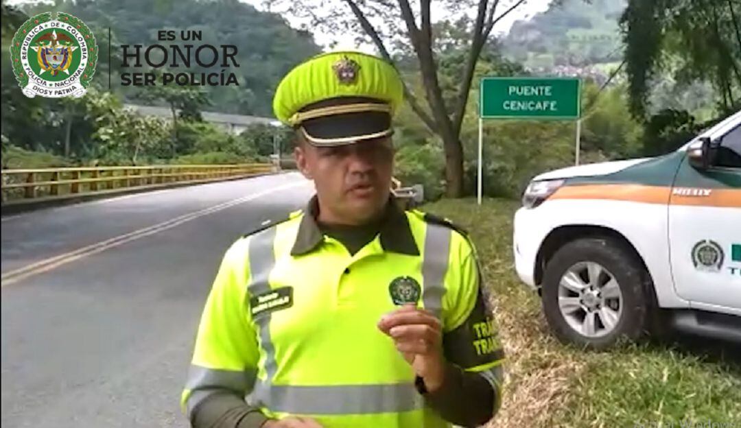 Teniente Eduardo Naranjo, jefe de Tránsito y Transporte de la Policía Metropolitana.