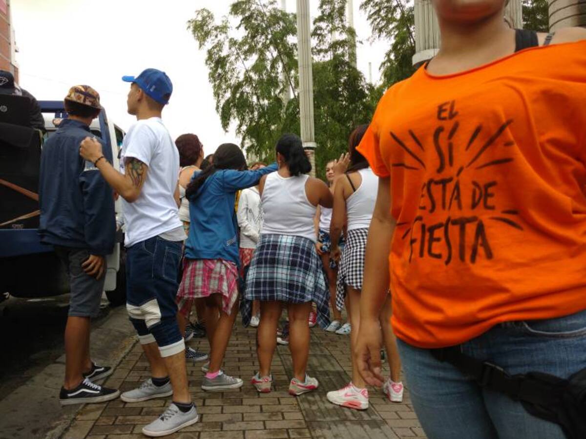 Con un plantón, en Medellín continúa la fiesta por el Sí a la paz