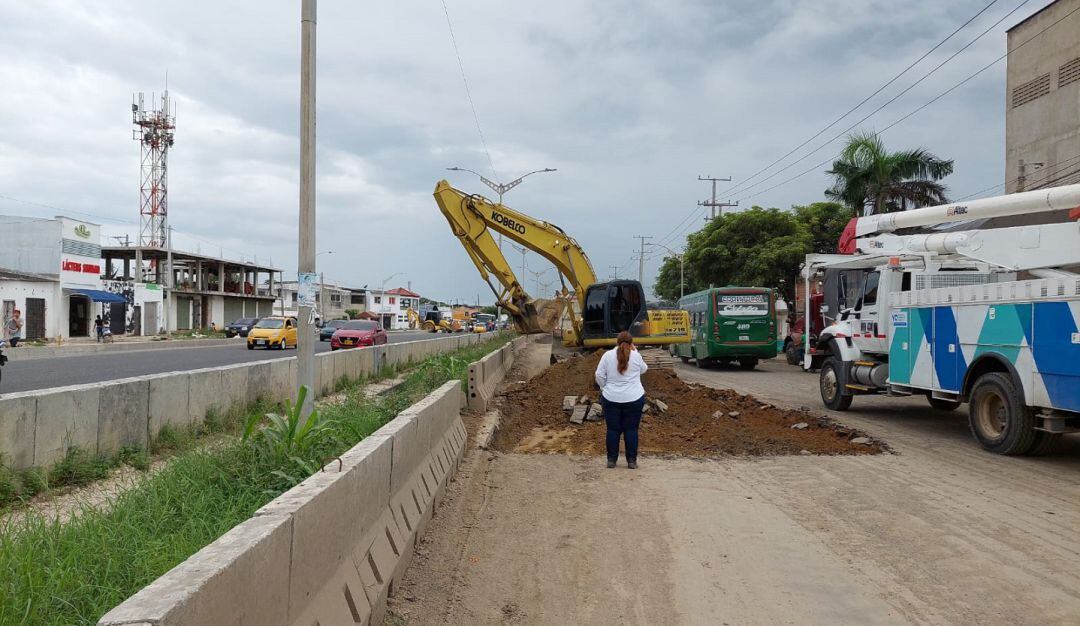 Obras en la Circunvalar 