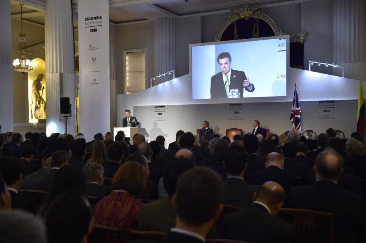 "Las relaciones el Reino Unido y Colombia pasan por su mejor momento. Estoy muy honrado por esta Visita de Estado", dijo el Presidente Juan Manuel Santos en la Mansion House de Londres.
