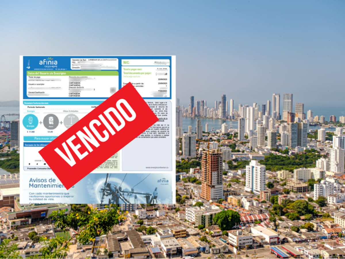 Residentes de estratos 4,5 y 6 en Cartagena deben a Afinia más $17 mil millones en facturas vencidas