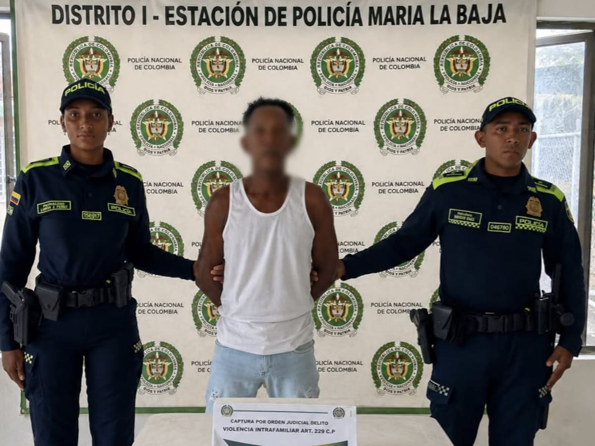 Capturan en María La Baja a hombre señalado de atacar con un machete a su expareja
