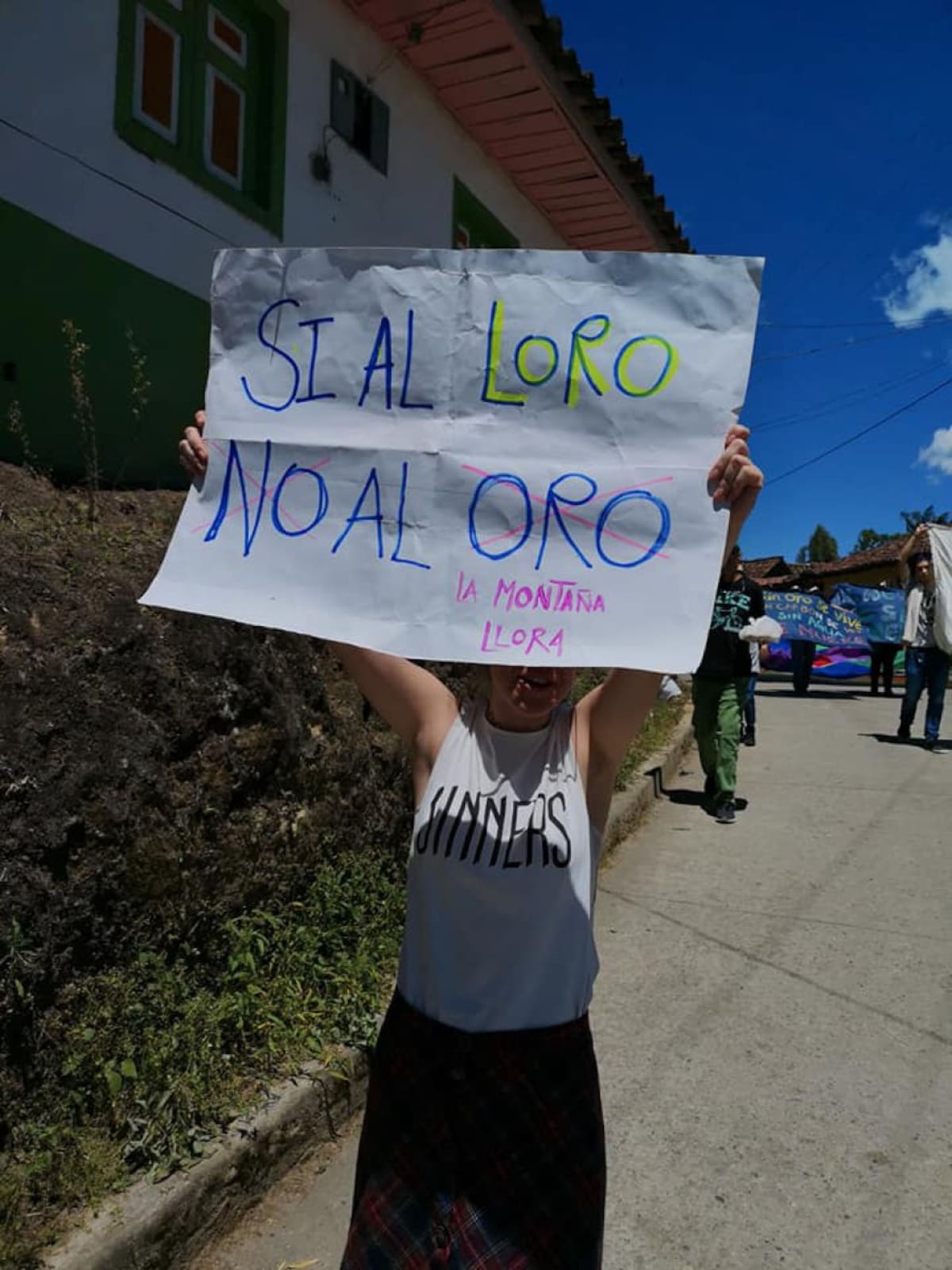Las calles de salento y la marcha contra la mega minería