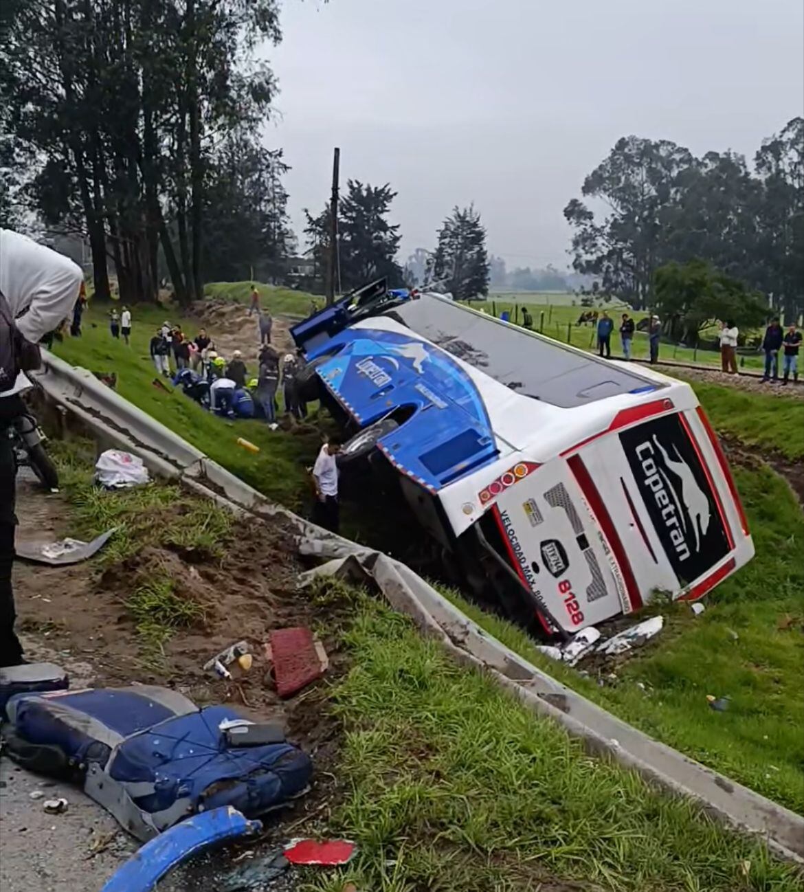 Grave accidente de tránsito en la vía Bogotá- Tunja a la altura del municipio de Gachancipá.