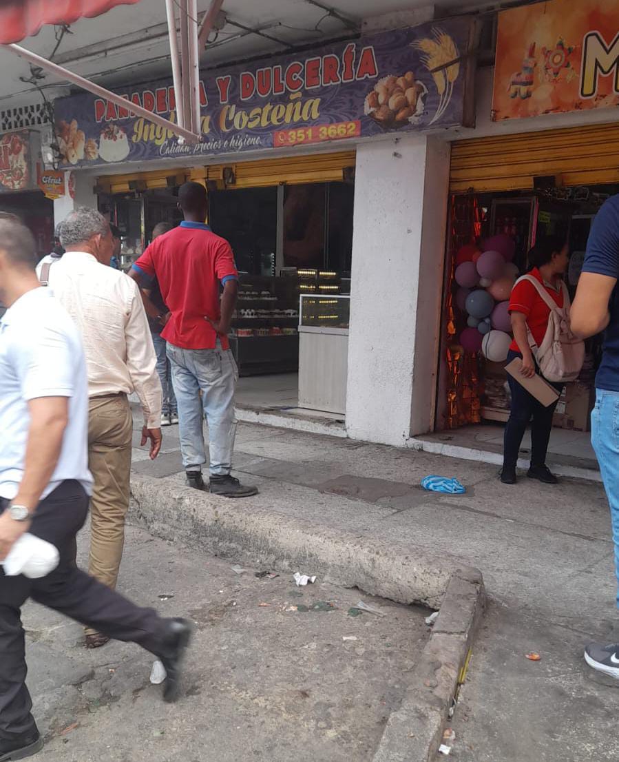 Panadería afectada por granada en Barranquilla./ Foto: Cortesía