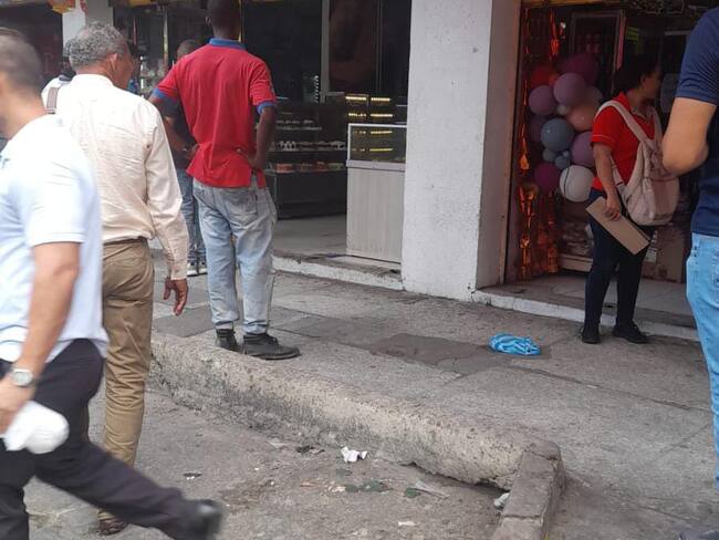Panadería afectada por granada en Barranquilla./ Foto: Cortesía