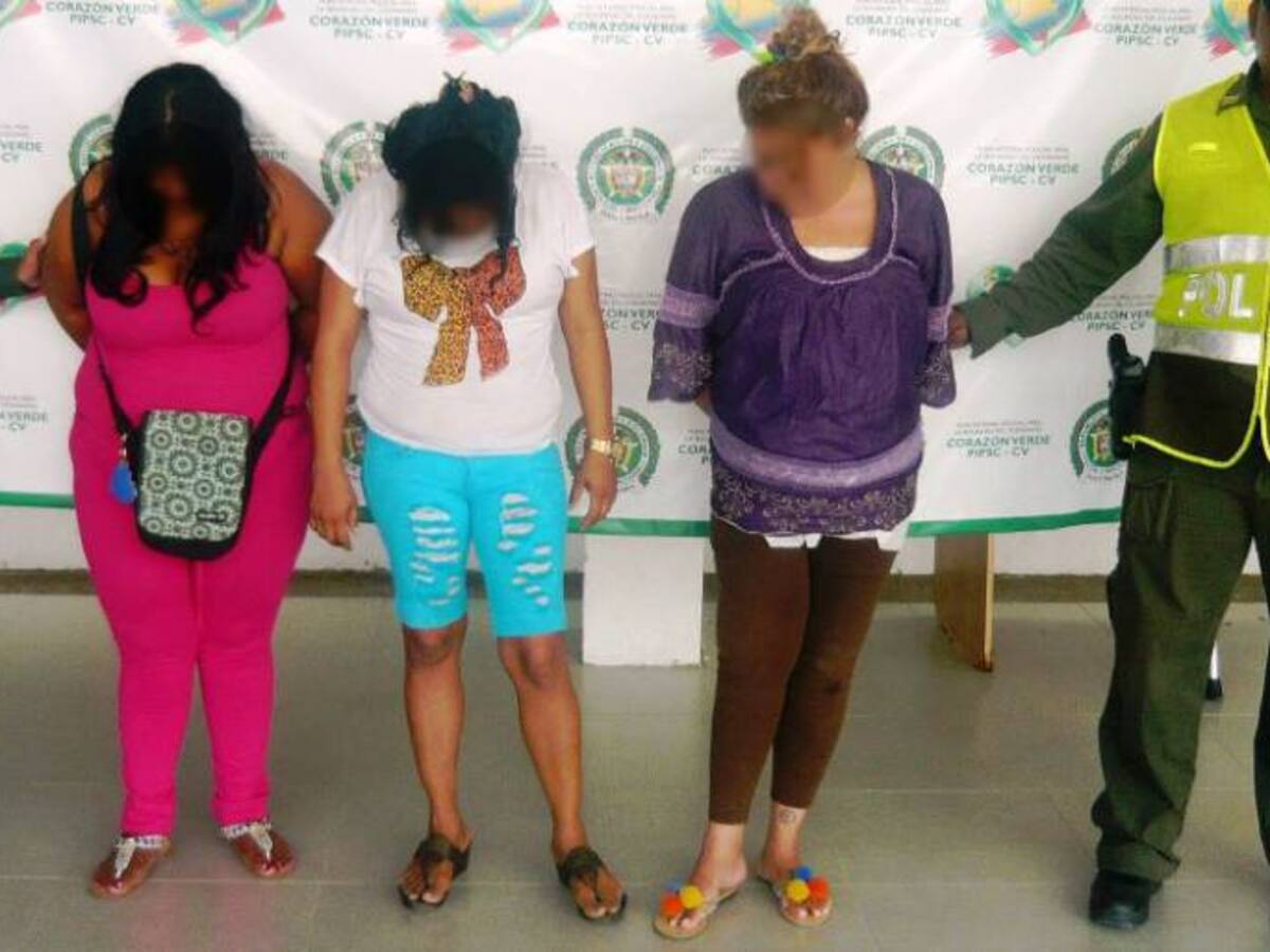 Capturan tres mujeres de una banda de asaltantes en Centro Histórico de Cartagena