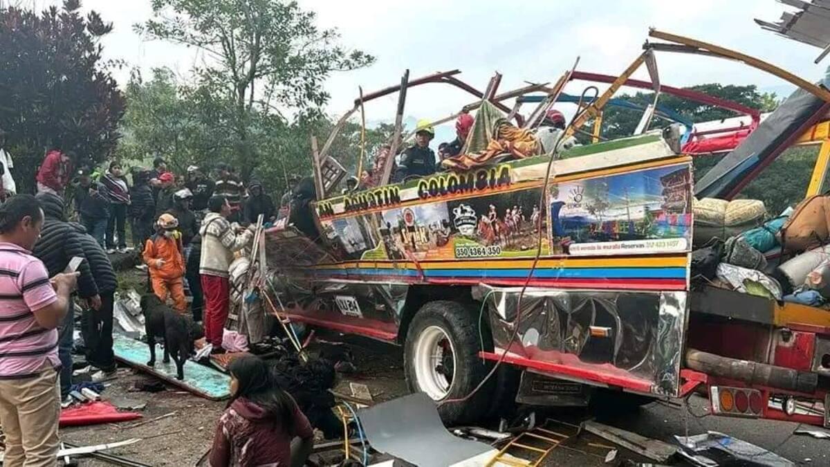 Tragedia en el Huila: Asciende a 7 el número de fallecidos en accidente de bus