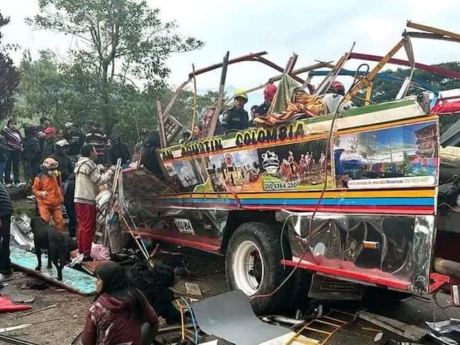 7 fallecidos en accidente de transito en vías del Huila