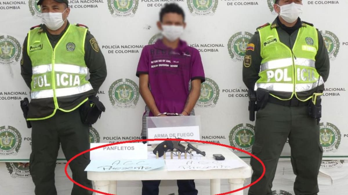 En operación especial cae un presunto sicario con pasquín de las AGC