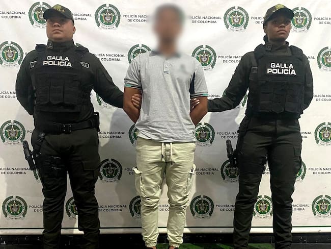 Alias Argenis, exigía criptomonedas como pago de extorsión- foto policía Antioquia