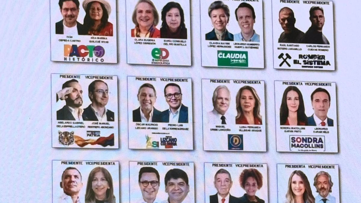 Este será el tarjetón oficial para las elecciones presidenciales del próximo 31 de mayo