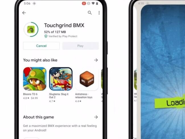 Nueva experiencia Google Play Store que permite jugar mientras el juego se descarga en segundo plano
