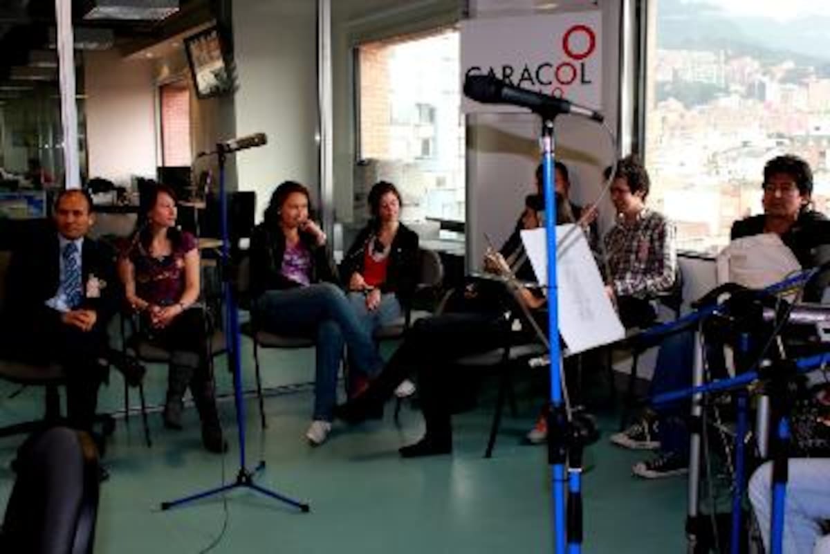 Público invitado a La Ventana del  8 de abril.