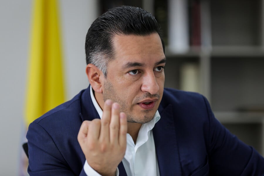 Andrés Idárraga, secretario de Transparencia. Foto: (Colprensa - Mariano Vimos)