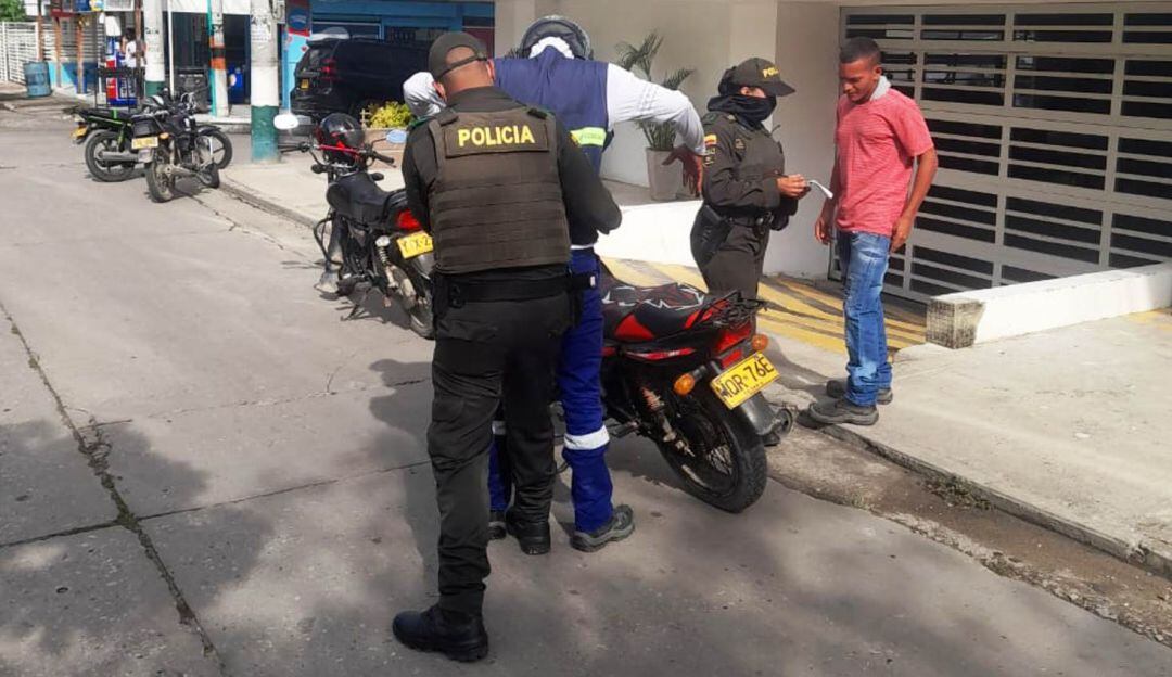 Plan de control adelantado por la Policía Metropolitana de Cartagena y el Departamento Administrativo de Tránsito y Transporte 