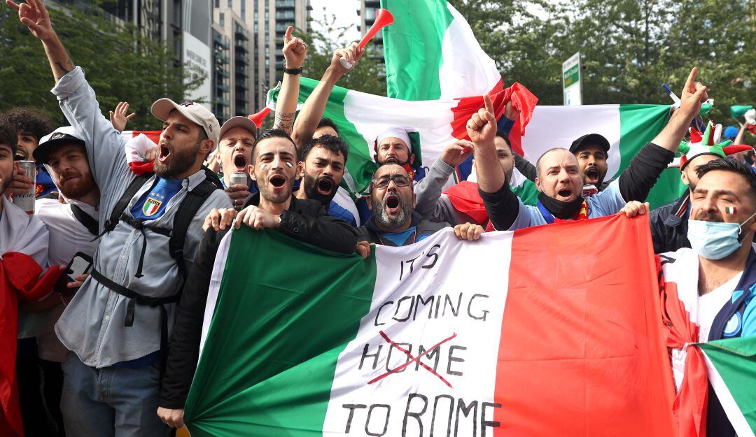 Hasta mil hinchas podrán viajar desde Italia a la final de la Eurocopa