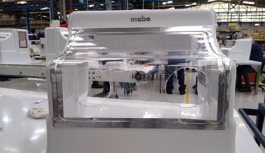 Cabina antifluidos creada por Mabe