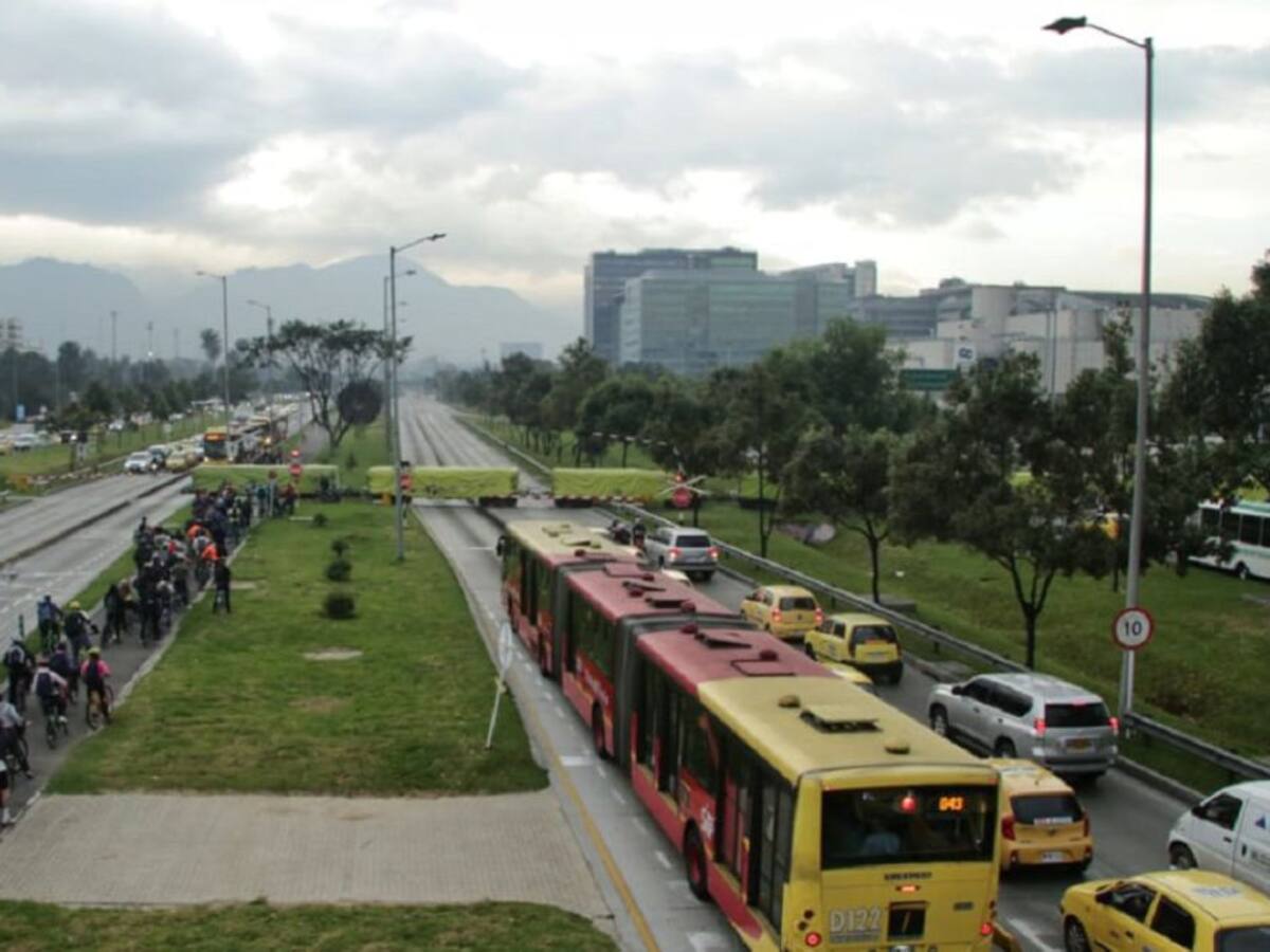 Las imágenes del día sin carro en Bogotá