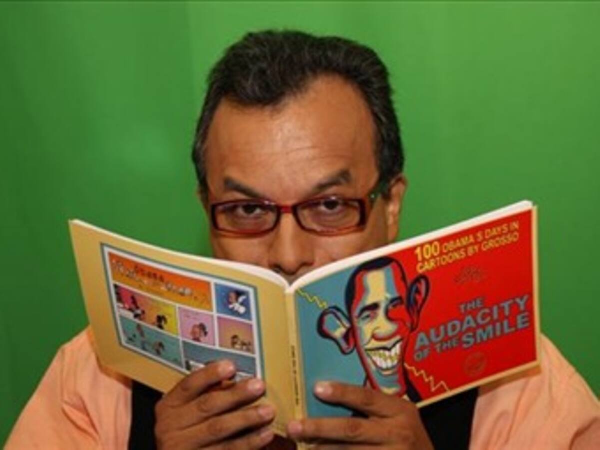 En búsqueda de record mundial de caricatura, en la Feria del libro de Bogotá