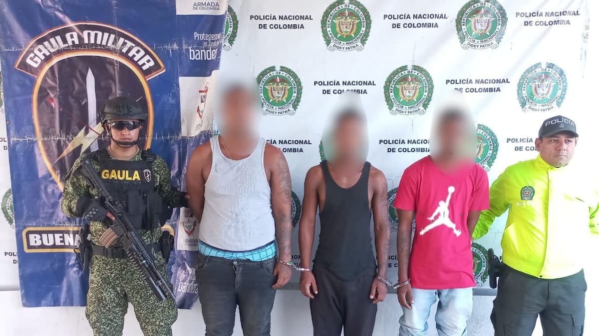 Armada y Policía capturan en Buenaventura a tres presuntos integrantes de los Espartanos