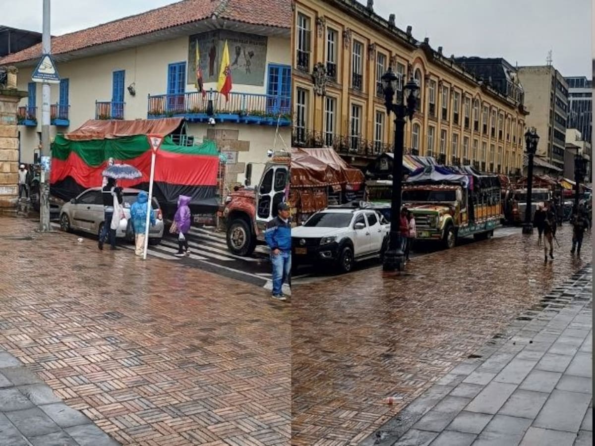 Líderes indígenas se concentran en la Plaza de Bolívar a la espera de diálogo con el Gobierno