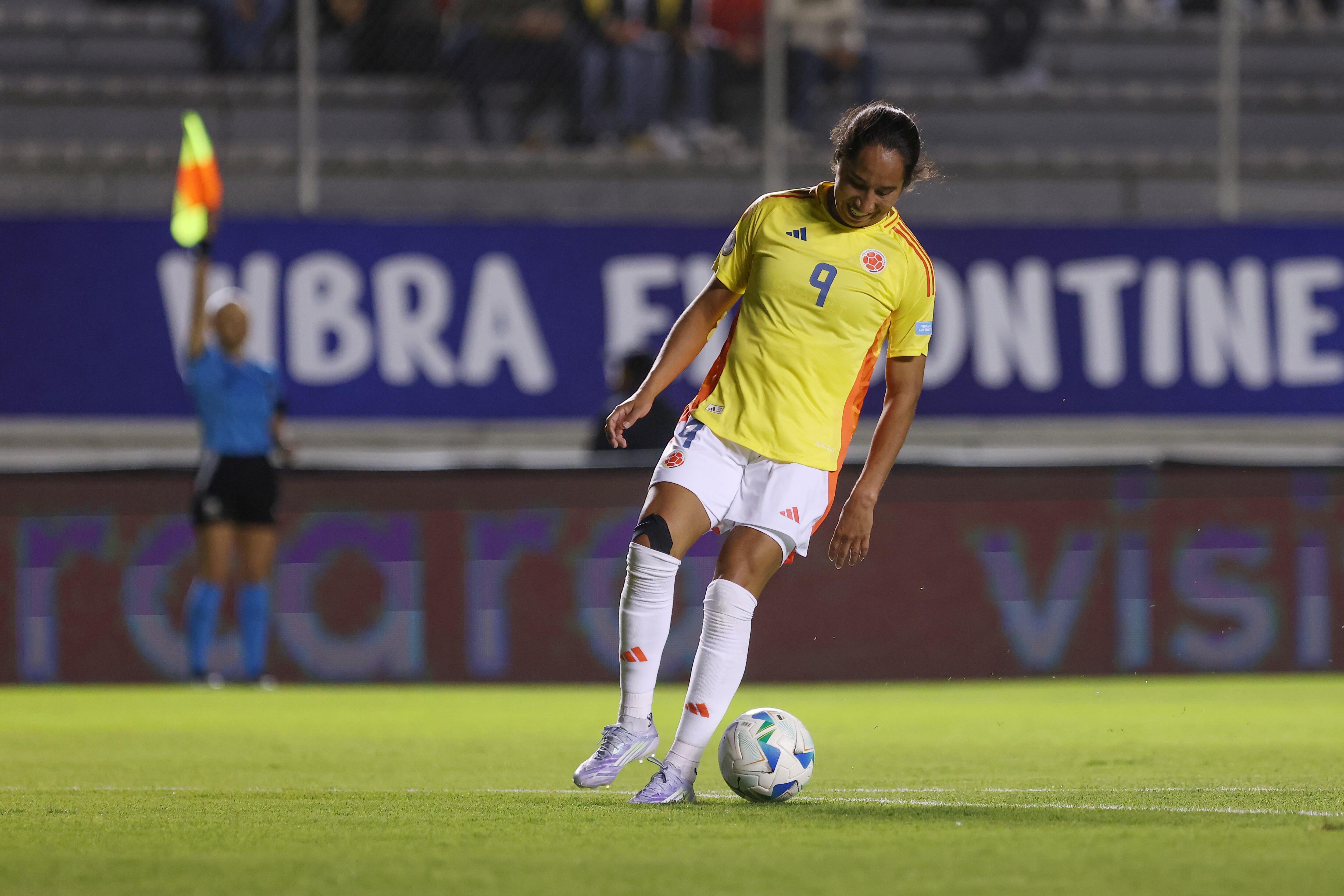 Mayra Ramirez, una de las figuras de la Selección Colombia en la Copa América Femenina 2025. (Photo by Franklin Jacome/Agencia Press South/Getty Images)