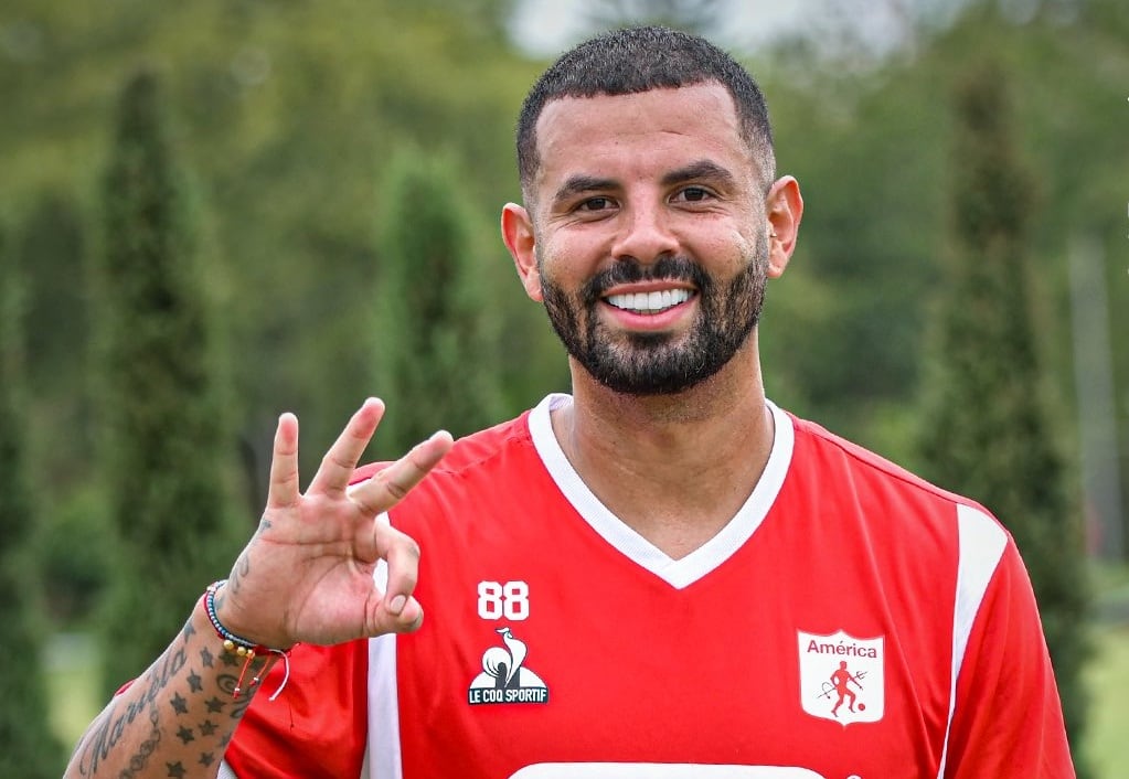 Edwin Cardona, volante antioqueño del América de Cali / Twitter: @AmericadeCali