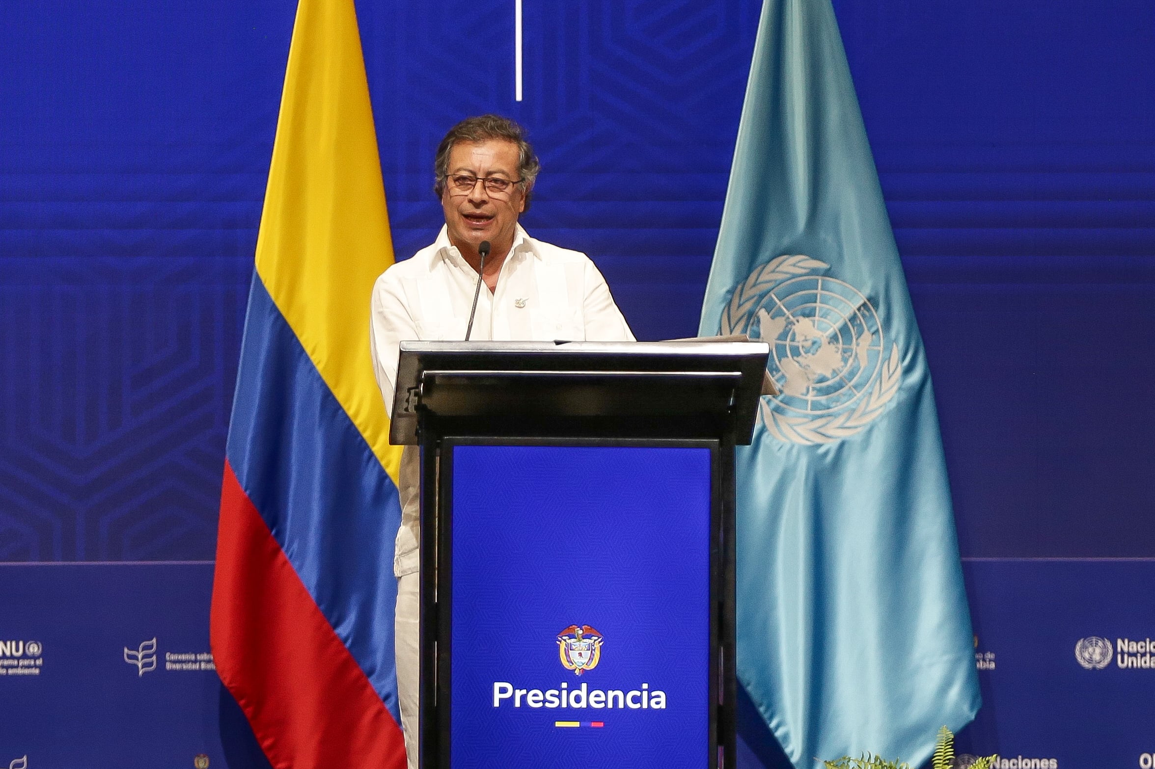 Cali. Octubre 20  de 2024. En el Centro de Eventos Valle del Pacífico con presencia del Presidente de la República de Colombia Gustavo Petro, se realiza la Ceremonia de Apertura oficial de la COP 16 ‘Paz con la Naturaleza’. (Colprensa - Catalina Olaya)