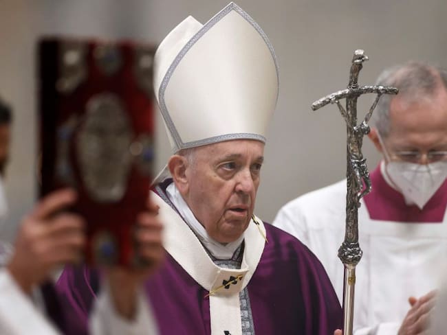 El papa Francisco durante la celebración del Miércoles de ceniza en El Vaticano. 
