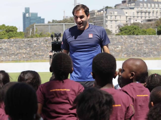 Fundación de Roger Federer dona un millón de dólares a África