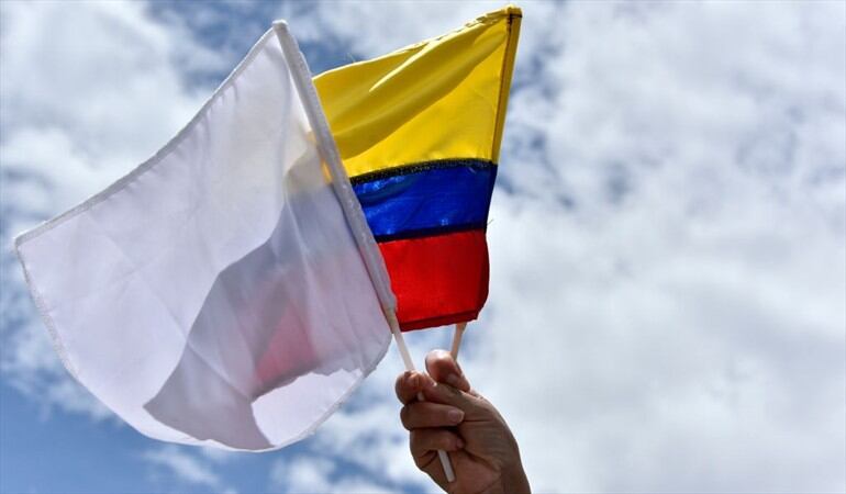 Foto referencia de paz en Colombia. Getty Images / GUILLERMO LEGARIA