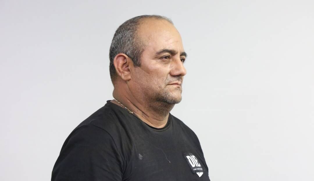 Dairo Antonio Úsuga, alias 'Otoniel', tras su captura en Colombia y previo a su extradición a Estados Unidos.         Foto: Getty 